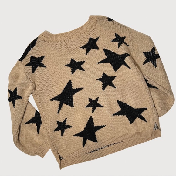 Black & Tan Star Sweater - Picture 7 of 7